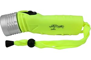 BigKing Étanche Torche de Plongée, Lampe de Poche, 4 x AA en Alliage D'aluminium Lampe de Poche de LED Étanche Forte Lumière pour le Camping Explorant