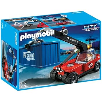 Playmobil 4041 - Convoyeur Avec Pelleteuse Et Accessoires De Chantier - Jeu De Construction Pour Enfants