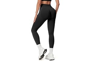 TAYOEA Leggings Sportivi a Compressione da Donna Yoga Lunghi Pantaloni Fitness Slim Fit Pantaloni Opachi Scrunch Pantaloni Senza Cuciture Push Up Vita Alta Esercizio Fitness Jogging