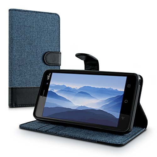 kwmobile Funda para Wiko Lenny 3 - Wallet Case Plegable de Cuero sint tico - Cover con Tapa Tarjetero y Soporte en Azul Oscuro Negro reviews kwmobile Funda para Wiko Lenny 3 - Wallet Case Plegable de Cuero sint tico - Cover con Tapa Tarjetero y Soporte en Azul Oscuro Negro