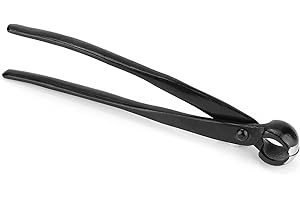 VIAGASAFAMIDO Bonsai Cutter Cortador Cóncavo de Rama Herramientas Profesionales del bonsái del Cortador De Borde Redondo, Aleación De Acero Al Manganeso Jardín Para Principiantes Herramientas De Bonsái (210mm)