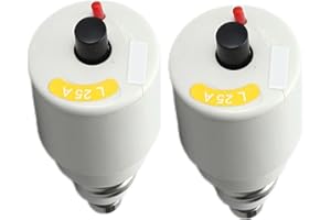 GERUI 2 x automat śrubowy (zabezpieczenie starej dystrybucji elektrycznej), bezpiecznik kontaktowy, 25 A, europejski produkt wysokiej jakości, biały