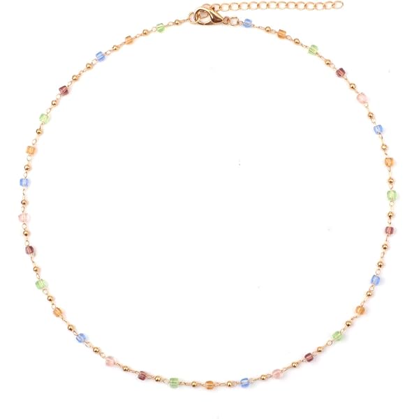 Choker Donna Regolabile In Lega – Catena A Cavolfiore Boho Argento – Gioielli Minimal Per Matrimonio, Festa E Uso Quotidiano