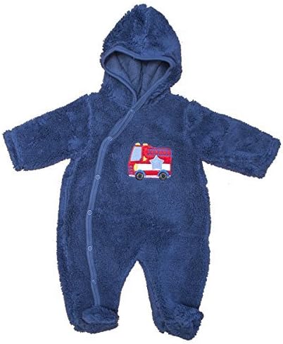 Bebe Bonito Baby Fluffy Fleece Hooded Pramsuit Snowsuit Coat Unisex Sizes From Newborn To 6 Months