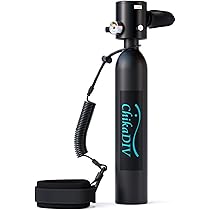 Bottiglia D'Aria Mini Subacquea CHIKADIV C300 - 0.5L, 5-10 Minuti, Portatile Per Emergenze - Foto 3