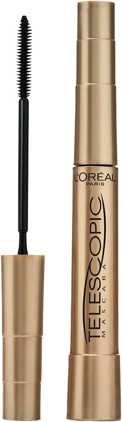 L'Oréal Paris Mascara, Telescopic Original Mascara to Achieve Dramatic Length & Definition, Up to +71% Lengthening Effect, Smudge-Resistant and Long-Wearing Formula for Up to 36H Wear, 8ml