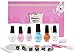 Konad Nail Art Starter Premium Pastel French Manicure Set: 5 Image PLates M19, M45, M56, M77, M80 + Clear Top Coat + 5 Special Polishes Pastel Violet, Pastel Pink, Pastel Blue, Pastel Orange, White + 2 Way Stamper + Scraper + Image Plate Holder + Nail Corrector Pen