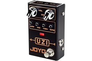 JOYO Distortion Pedal R-Serie Heavy Metal Dist zwischen amerikanisch und britisch für E-Gitarren-Effekt (UZI R-03)