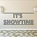 Price comparison product image Cinema Design Wall Decal It's Showtime Movie Vinyl Wall Poster Play Game Room Wall Art Mural Home Theater Decoration  57 * 22cm