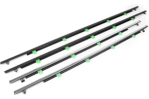 THREE T FSFYUK Burletes para ventanas de coche 4 piezas compatibles 4 piezas compatibles con ventanas de coche para CR-V CRV 2007 2008 2009 2010 2011