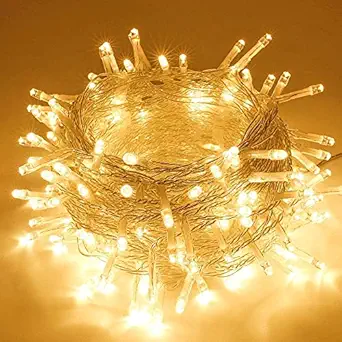 Gesto 35 Feet Long LED Power Pixel Serial String Light, 360 Degree Light in Bulb/ Copper Led Pixel String Light for Home Decoration,Diwali,Christmas(Warm White)Pack of 1
