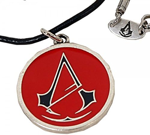 Assassin's Creed Unity Logo Pendant Black with Necklace