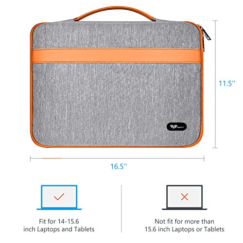 SAVFY Laptophülle 15.6 Zoll Laptop tasche Laptop Sleeve Laptop Tasche Laptop Case Cover mit einer Bildschirmdiagonale von 14-15.6 Zoll, orange - 2
