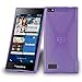 Produktbild Blackberry LEAP Silikonhülle in LILA von Cadorabo - X-Line Design TPU Schutzhülle für Blackberry LEAP – Handyhülle Bumper Case Backcover in FLIEDER VIOLETT