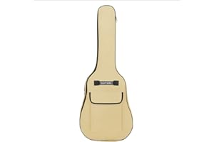 IPENNY Gitarrentasche Gepolsterte Wasserdicht Doppelgurte Gitarrenhülle 40 41 Zoll 600D Oxford 5MM Akustikgitarrentasche Gig Bag für Akustikgitarren