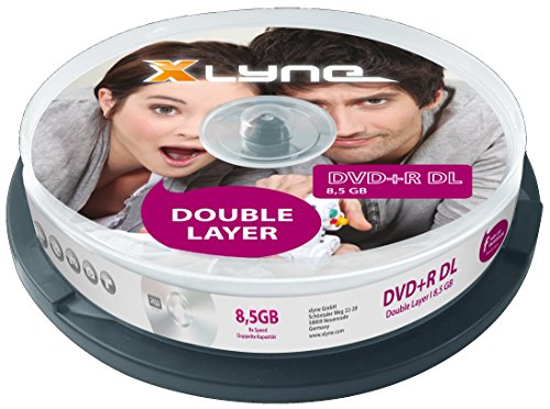 XLYNE DVD+R DL Double Layer Rohlinge (8,5 GB, 8x Speed, 10er Spindel)
