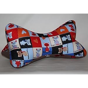 Nackenkissen | Nackenknochen | Nackenrolle | Lesekissen | Leseknochen | Katzen rot