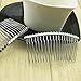 8 PCS 20-Teeth Stainless Steel Metal Wire Teeth Hair Pin Comb for DIY Bridal Headdresses Veils Crafts Silver