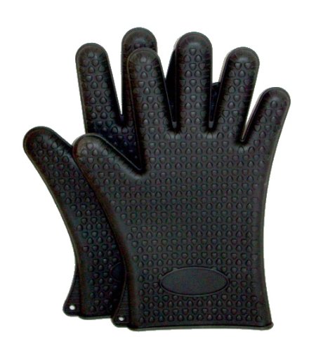 WellBake Silicone Cookware Guantes de silicona (evitan quemaduras), color negro