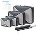 Produktbild Cobiz 4er Set Packwürfel, Packtaschen Reise-Organizer mit Wäsche-/Schuhbeutel und 2 Platzsparenden Kompressionstaschen Ultra-leichte Gepäckverstauer Ideal für Reise, Seesäcke, Handgepäck und Rucksäcke