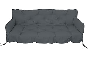 Kettler Polen KETTtex 2179 Auflage Hollywoodschaukel + 2 Zierkissen anthrazit 180x50 / 50x8 cm KETTtex