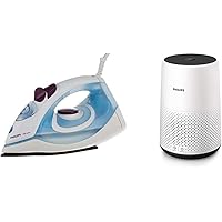 Philips GC1905 1440-Watt Steam Iron with Spray (Blue) & Philips AC0820/20 air Purifier- Removes 99.95% air pollutants…