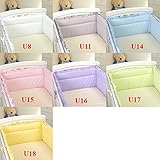 Nestchen Rüschen mit Kopfschutz für 140×70 Bett 420x30cm Schutz Babybett Umrandung - 2