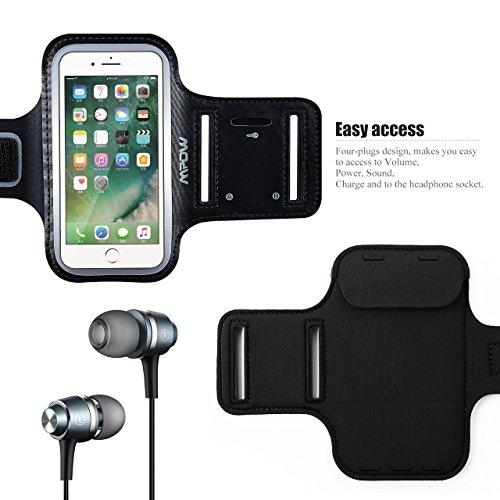 Mpow Brazalete Deportivo Antideslizante Contra Sudor Banda para Brazo con Bolsillito de Llaves para iPhone 6 6S Mpow Brazalete Deportivo Antideslizante Contra Sudor Banda para Brazo con Bolsillito de Llaves para iPhone 6 6S