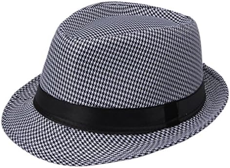 Toyobuy Trilby Gangster Italian Mafia Fedora Panama Hat Beach Sun Jazz Cap D