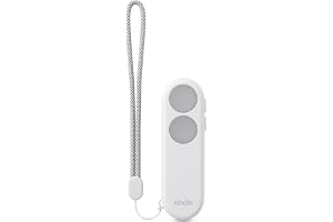 Vi presenterar helt nya Amazon Kindle Click – Bluetooth-fjärrkontroll för sidbläddring till Kindle-enheter (lanserade 2024 och senare) – Ljusstyrkekontroll, USB-C-laddningsbar