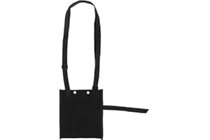 FYEARFLY Supporto per sacca per drenaggio urinario, Borsa a tracolla per urina Borsa a tracolla per drenaggio dell'urina con tasca singola con cinghia regolata Per Lettino Per Sedia a Rotelle(nero)