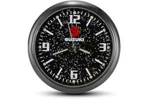 BFRDGE Car Dashboard Clock, for Suzuki Vitara 2015-2024 Portable Analog Clock Car Air Vent Stick-On Clock, Car Decoration