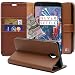 Produktbild Oneplus 3 Hülle, KingShark [Ständer Funktion] Oneplus 3 Schutzhülle, Premium PU Leder Flip Tasche Case mit Integrierten Kartensteckplätzen und Ständer für Oneplus 3-Leder Serie braun