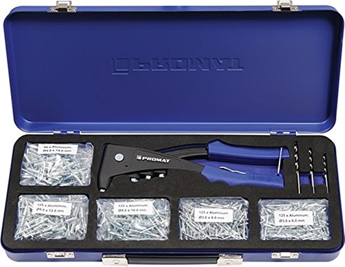 Preisvergleich Produktbild Blindnietsortiment 604 tlg. m.Handnietzange 4000813025