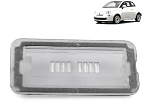 ROBUST CAR PARTS Coque de phare de plaque d'immatriculation arrière robuste pour Fiat 500 2007-2022 Abarth 500 2007-2022 51800482