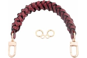 SENRAL Manici Pelle per Borse,Corda Intrecciata Maniglia Cinturino Spalla Tracolla Cinghie Sostituzione per Borsa Sacchetto Fai da