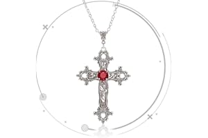 WXNPA Collana con Croce da Uomo in Argento con Ciondolo Croce in Acciaio Inossibile con Croce Cristiana Gioilli per Uomini e Donne