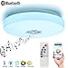 Produktbild LED Deckenleuchte mit Bluetooth Lautsprecher Musik Sync RGBW Farbwechsel 24 W Mount dimmbar Deckenleuchte mit Fernbedienung und kostenlose App Control für Wohnzimmer Schlafzimmer Esszimmer