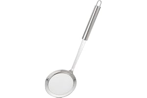 BESTONZON K¨¹chensieb Edelstahl Mesh Sieb Abseihl?ffel Strainer Schauml?ffel Sch?pfl?ffel 10cm (Silber)