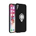 Produktbild iPhone X Hülle, iPhone 10 Tasche mit Ring Ständer von ICONFLANG, 360 Grad drehbarer Ring Halter, Dual Layer Stoßfest Schlagschutz iPhone X Hülle, Kompatibel mit Magnetic Car Mount Fall 2017-Schwarz