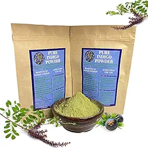 Ayurveda Amrita Premium Rajasthani Indigo Powder For Hair 200 Gram