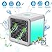 Produktbild Sencillo Air Cooler, Mini Schreibtisch Fan Luftreiniger Luftbefeuchter 3 in 1 Drei Fan Geschwindigkeiten Vierfußgehstütze Kühlfläche Tragbare Klimaanlage für Büro und Schlafzimmer