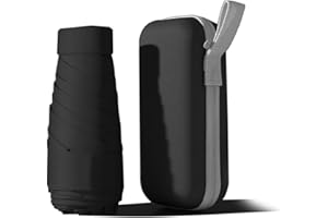 Jodsen Kompakter Regenschirm - 6 Rippen Sturmfest Klein Taschenschirm Windfest UV Schutz Ultraleicht Faltbarer Reiseschirm Robust Mini Umbrella für Sonne und Regen