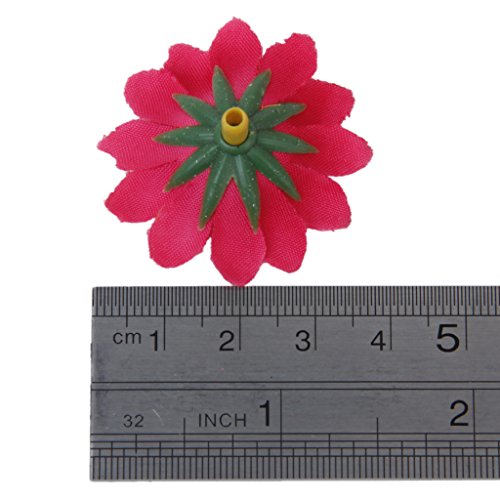 100x Kuenstliche Gerbera Blumen Koe pfe fuer DIY Hochzeit - 6