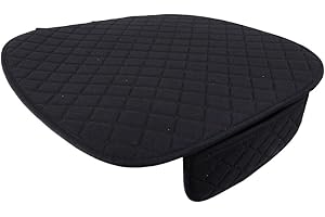 SDENSHI Auto Sitzauflage Sitzkissen Auto Abdeckung rutschfest Atmungsaktiv Autositzbezüge für Vordersitz - Schwarz