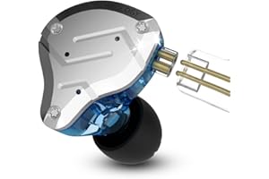 Yinyoo KZ ZS10 Pro Écouteurs Intra-Auriculaires HiFi à Isolation phonique en métal Haute fidélité avec Pilotes 1DD 4BA