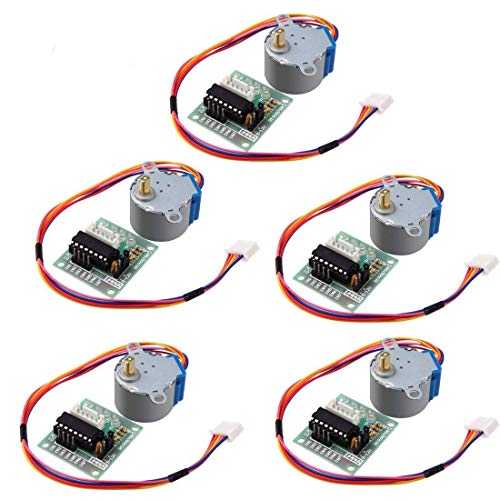 5pcs uln2003 28byj-48 4-phase stepper motor with 5v drive board for arduino pi pic raspberry pi
