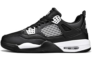 CLOFAB Zapatos Baskets pour homme et femme Air 4 rétro classique Chaussures de skate décontractées légères antidérapantes pour le travail, la course à pied, la marche