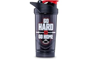 Shieldmixer Hero Pro Classic Shaker for Whey Protein Shakes and Pre Workout, BPA Free, 700 ml, Go Hard or Go Home