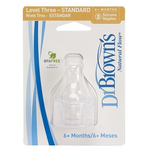 Dr Browns Silicone Teats Level 3